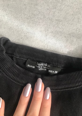 Kadın Siyah sıfır kollu crop - Görsel 4