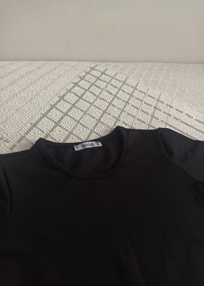 Addax siyah uzun kollu crop - Görsel 3