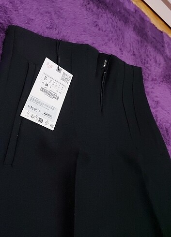 s Beden Orjinal siyah zara pantolon etiketli