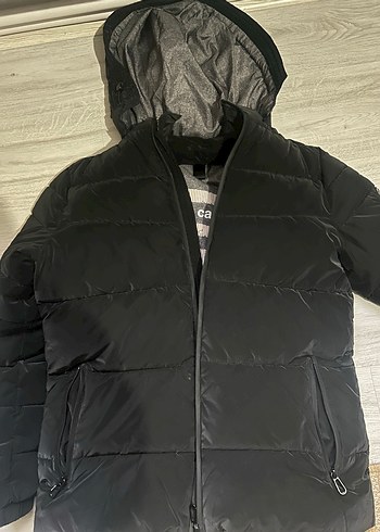 Pierre cardin Siyah Kapüşonlu Erkek Mont - Görsel 3