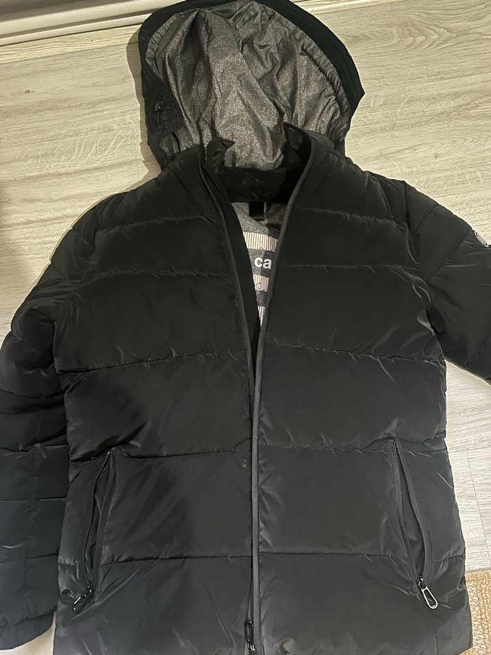 Pierre cardin Siyah Kapüşonlu Erkek Mont - Görsel 3