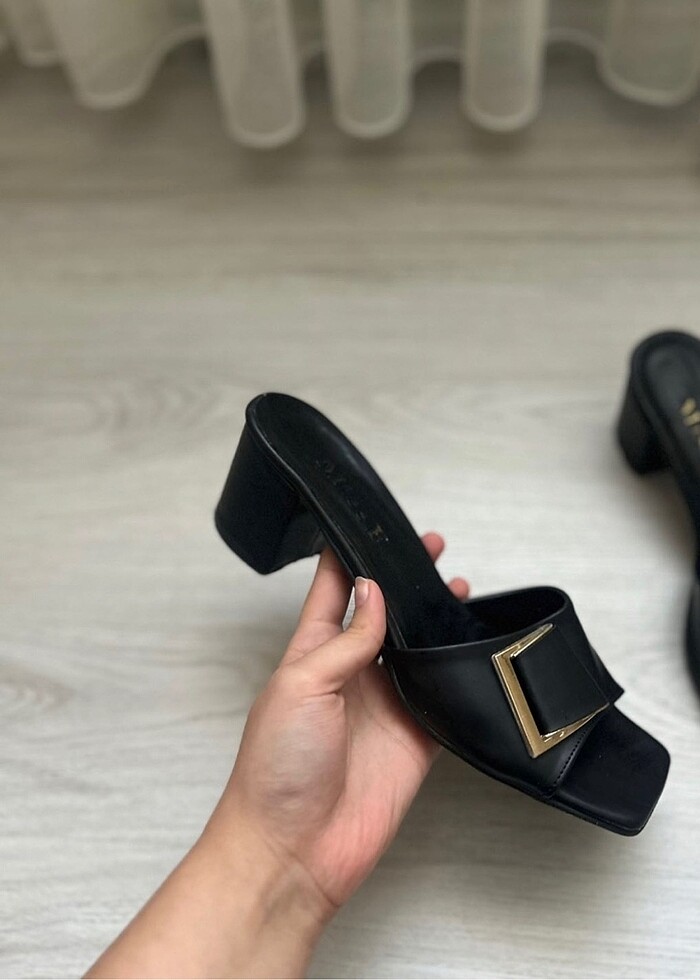 Flo kadın topuklu terlik - Görsel 2