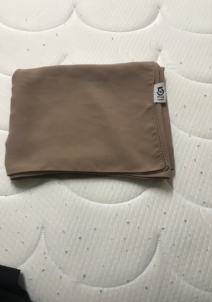 Drapeli Kadın Kahverengi Şal - Görsel 2