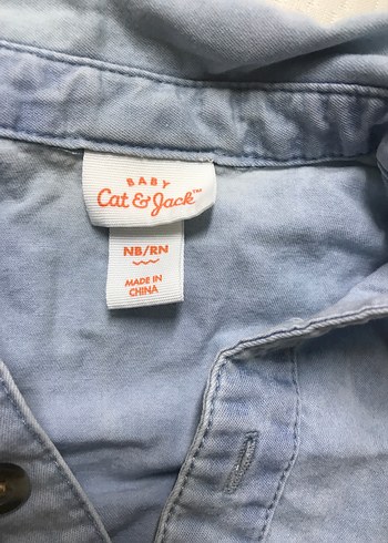 Erkek Bebek Kot Gömlek Body - Görsel 2