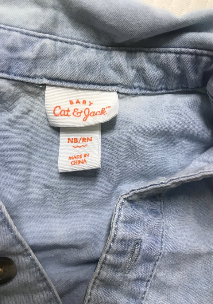 Erkek Bebek Kot Gömlek Body - Görsel 2