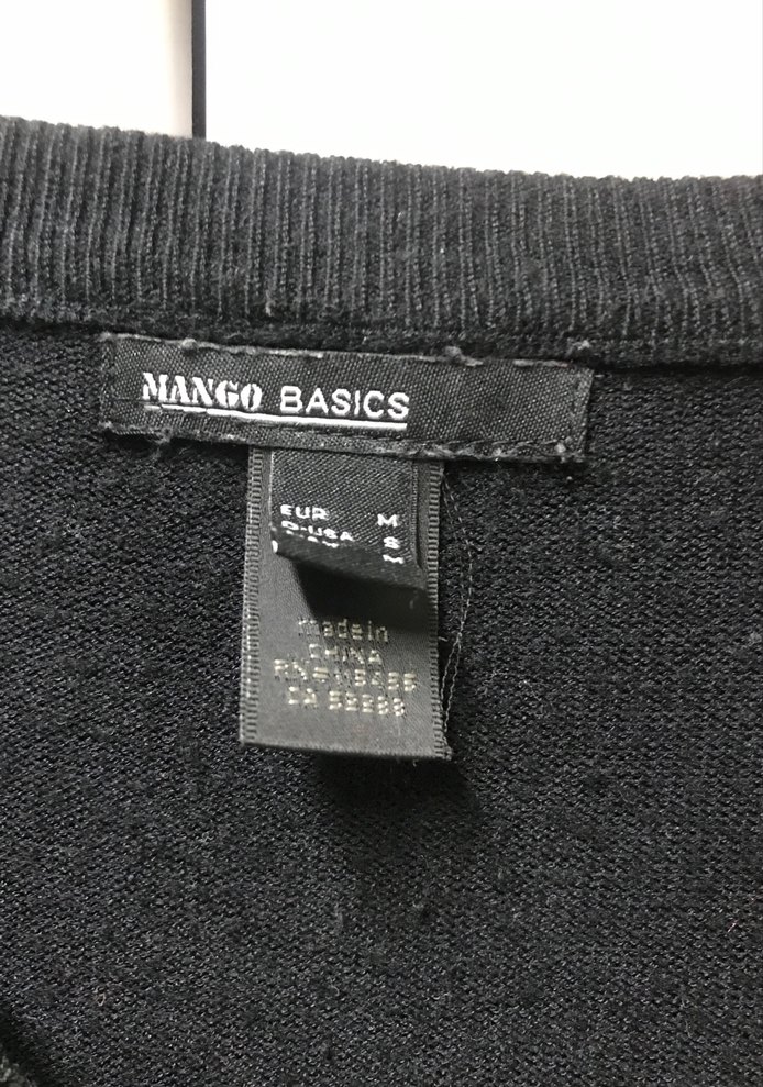 Siyah V Yakalı Uzun Kollu Kadın Kazak - Görsel 2