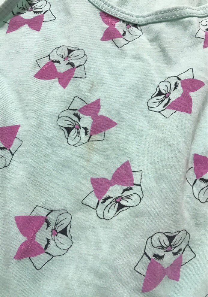 Kız Çocuk Turkuaz Baskılı Askısız Üst - Görsel 3