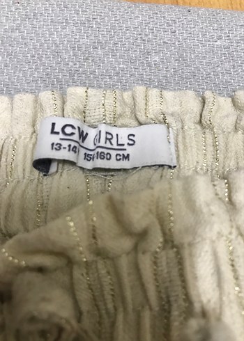 Kız Çocuk Krem Midi Keten Salaş Etek - Görsel 3