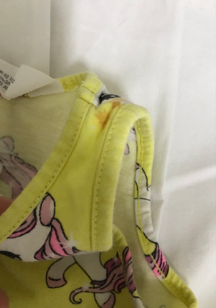 Kız Çocuk Sarı Unicorn Desenli Kolsuz Elbise - Görsel 3