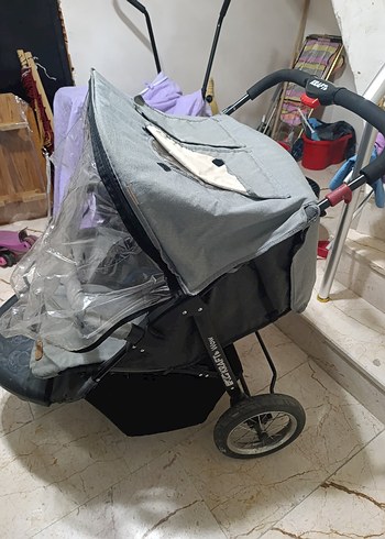 Gri Çiftli Bebek Arabası - Görsel 8