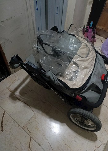 Gri Çiftli Bebek Arabası - Görsel 6