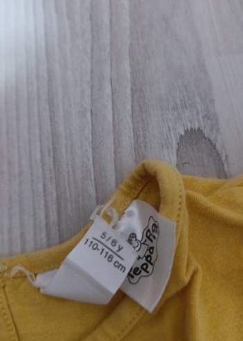 Kız Çocuk Sarı Uzun Kollu Baskılı Tişört - Görsel 2