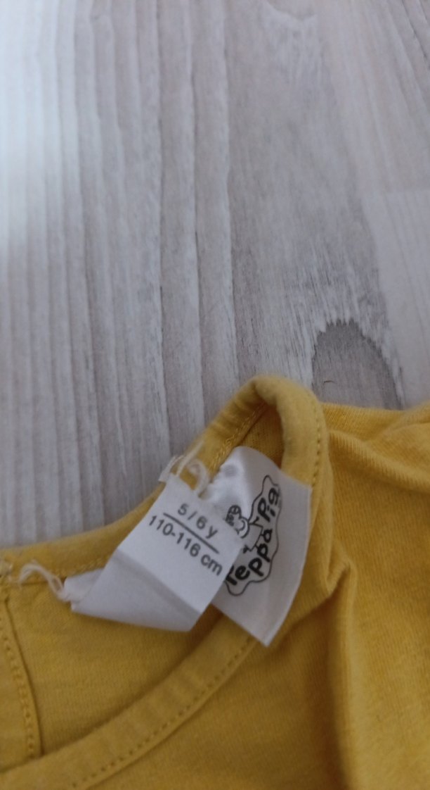 Kız Çocuk Sarı Uzun Kollu Baskılı Tişört - Görsel 2