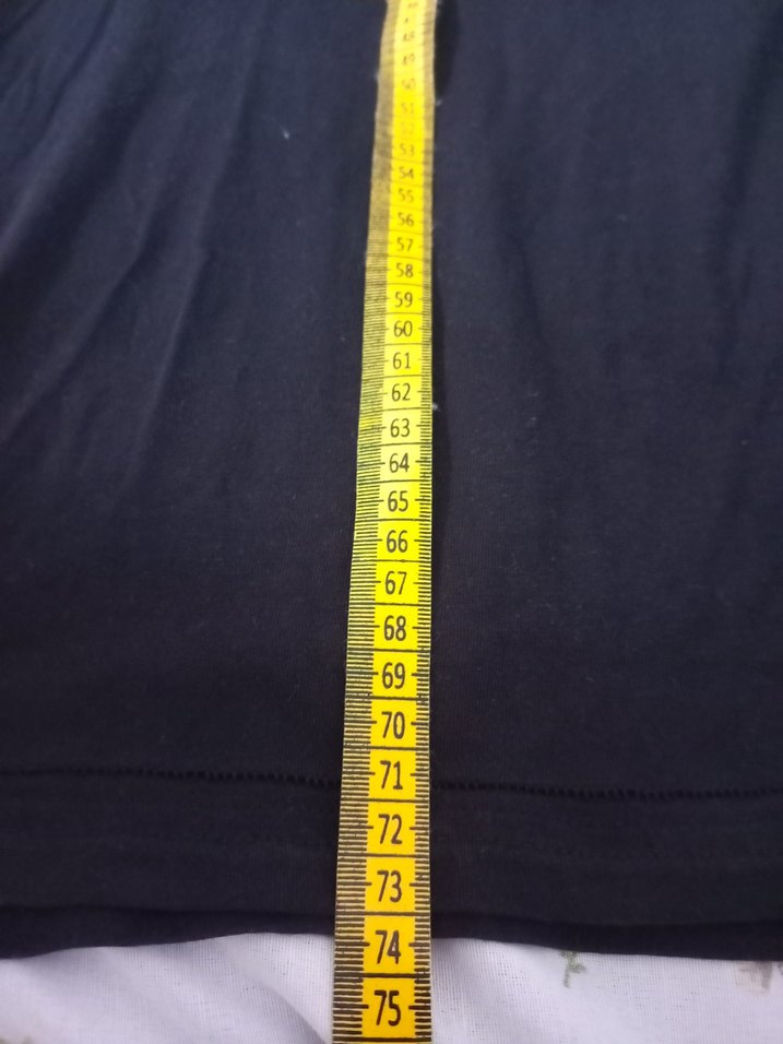 Siyah V Yaka Uzun Kollu Erkek tişört - Görsel 2