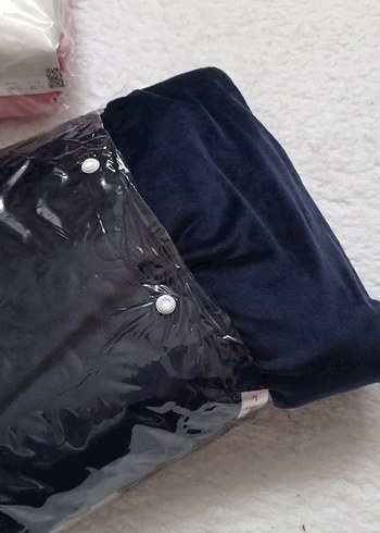 Fransız kadife 3lu sabahlık takım - Görsel 5