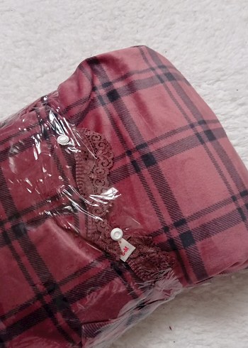 Fransız kadife 3lu sabahlık takım - Görsel 9