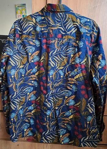 Bohem Çok Renkli Desenli Uzun Kollu Gömlek - Görsel 3