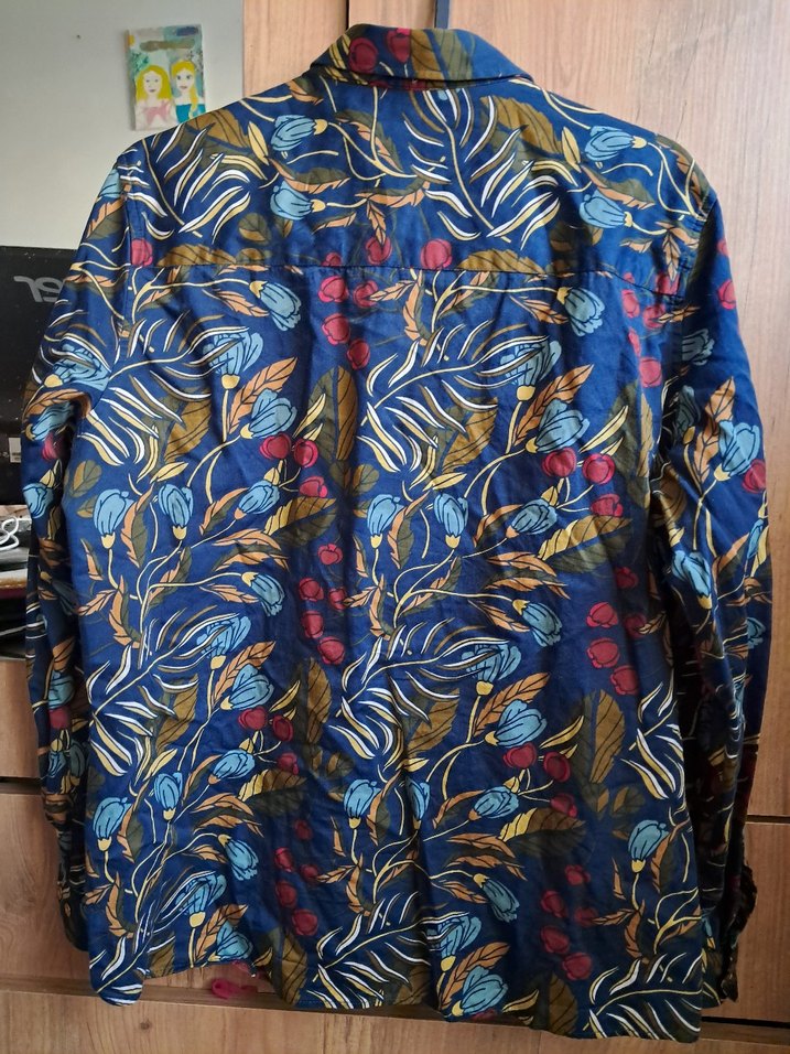 Bohem Çok Renkli Desenli Uzun Kollu Gömlek - Görsel 3