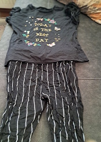 Kız Çocuk Gri Adidas Baskılı Eşofman Altı - Görsel 2