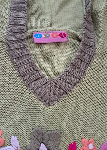 Nakışlı Pembe Kız Pantolonu ve kazak - Görsel 4