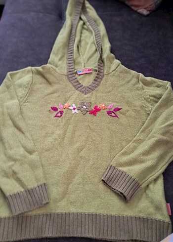 Nakışlı Pembe Kız Pantolonu ve kazak - Görsel 5