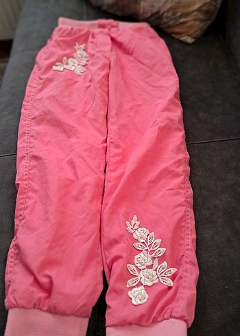 Nakışlı Pembe Kız Pantolonu ve kazak - Görsel 3