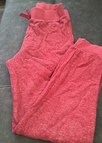 Kız Çocuk Kırmızı Rahat Kesim Eşofman Altı - Görsel 3