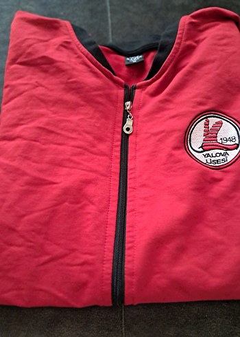 Kırmızı Fermuarlı Erkek Çocuk Ceket - Görsel 5