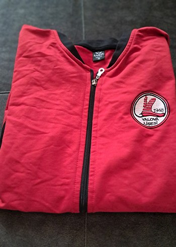 Kırmızı Fermuarlı Erkek Çocuk Ceket - Görsel 4