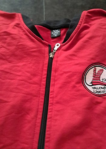 Kırmızı Fermuarlı Erkek Çocuk Ceket - Görsel 3
