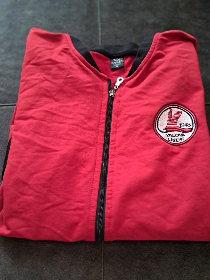 Kırmızı Fermuarlı Erkek Çocuk Ceket - Görsel 4