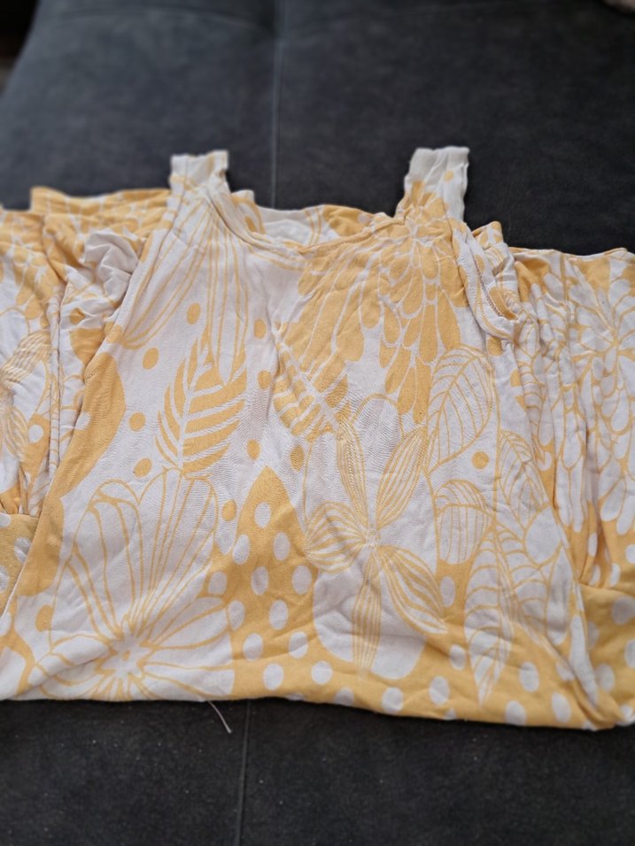 Sarı Desenli Bohem Kız Elbisesi - Görsel 2