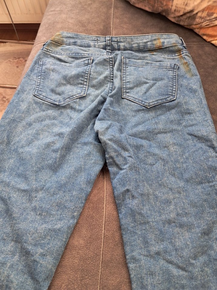 Bej Renkli Kadın Denim Jean - Görsel 5