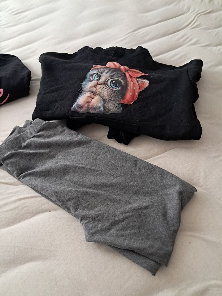 Kediler için Goth Tarzı Baskılı Kemerli Kıyafet - Görsel 2