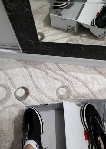 40 Beden siyah Renk Fermuarlı Siyah Deri Spor Kadın Sneakers