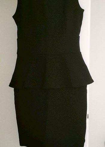 Siyah kısa kollu Elbise - Görsel 3