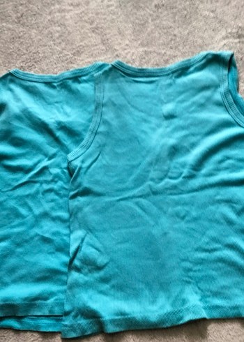 Çocuk Turkuaz Atlet - Görsel 4