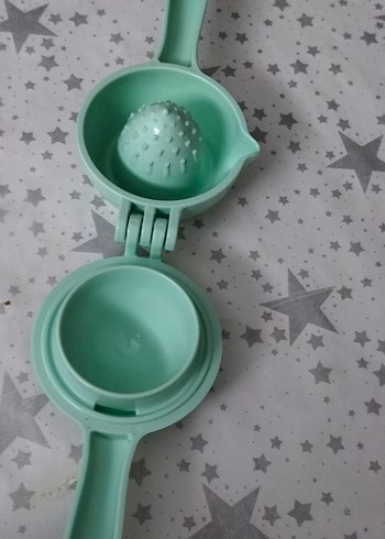 Turkuaz Renkli Plastik Meyve Limon Sıkacağı - Görsel 7