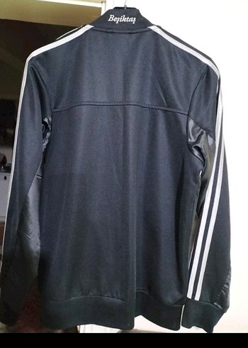 Siyah Adidas Fermuarlı Erkek Spor Eşofman Üstü - Görsel 2