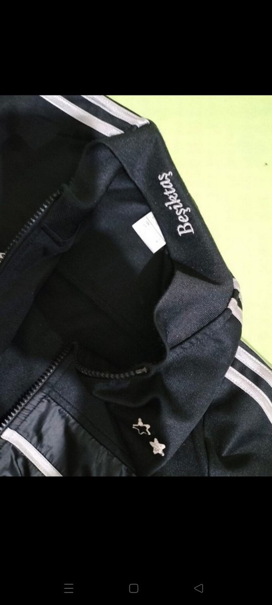 Siyah Adidas Fermuarlı Erkek Spor Eşofman Üstü - Görsel 4