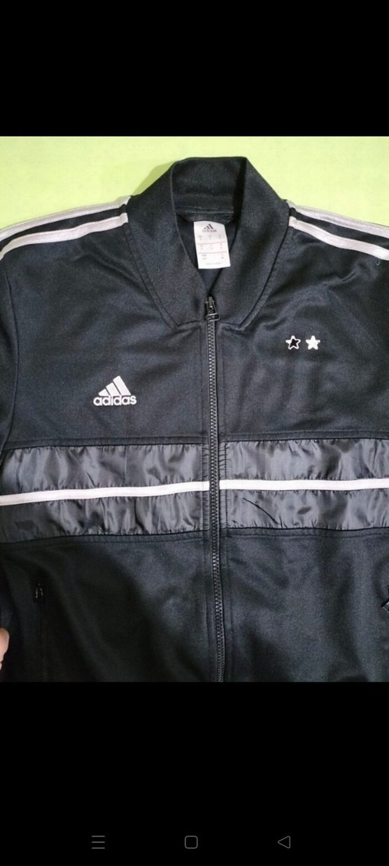 Siyah Adidas Fermuarlı Erkek Spor Eşofman Üstü - Görsel 3