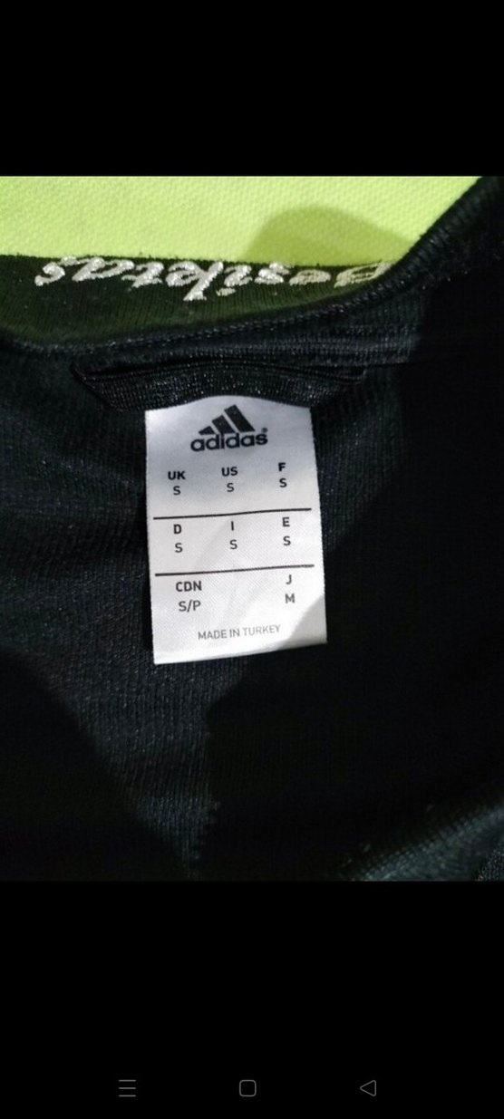 Siyah Adidas Fermuarlı Erkek Spor Eşofman Üstü - Görsel 5