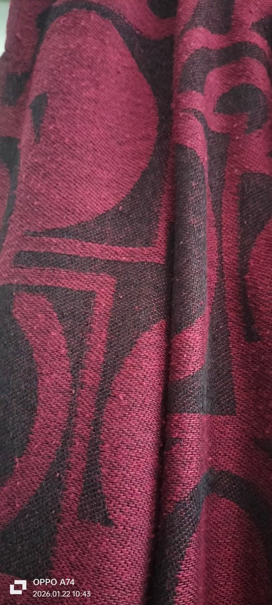 Kadın Çok Renkli Bohem Drape Şal - Görsel 3