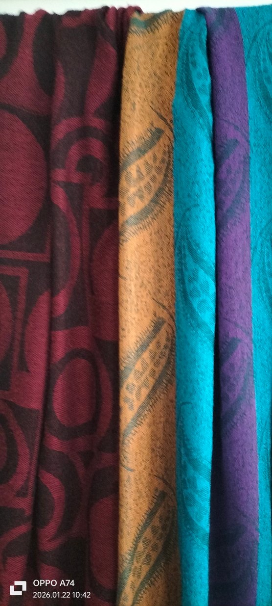 Kadın Çok Renkli Bohem Drape Şal - Görsel 2