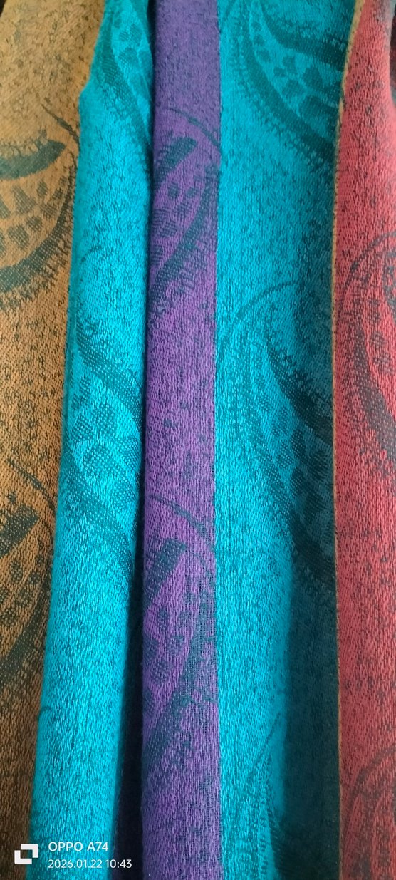 Kadın Çok Renkli Bohem Drape Şal - Görsel 4