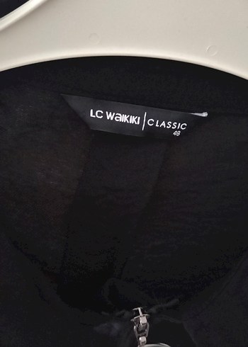 Uzun Kollu Zincir Detaylı Siyah Kadın Tunik - Görsel 6