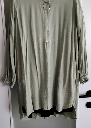 Halkalı Fermuarlı Uzun Kollu Kadın Tunik - Görsel 16