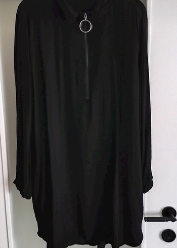 Halkalı Fermuarlı Uzun Kollu Kadın Tunik - Görsel 2