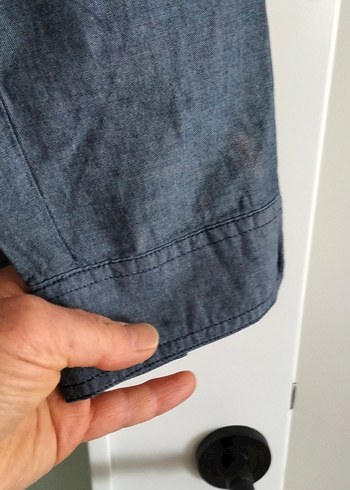 Düğmeli, Uzun Kollu Gömlek - Görsel 6