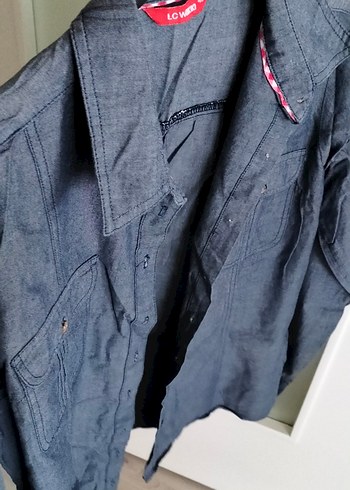 Düğmeli, Uzun Kollu Gömlek - Görsel 4